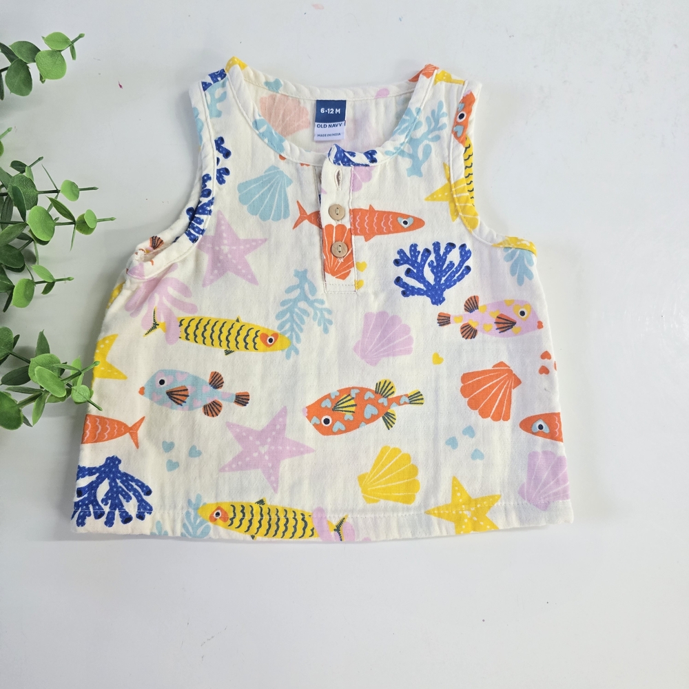 Old Navy :: Under The Sea Infant  Cotton Tank